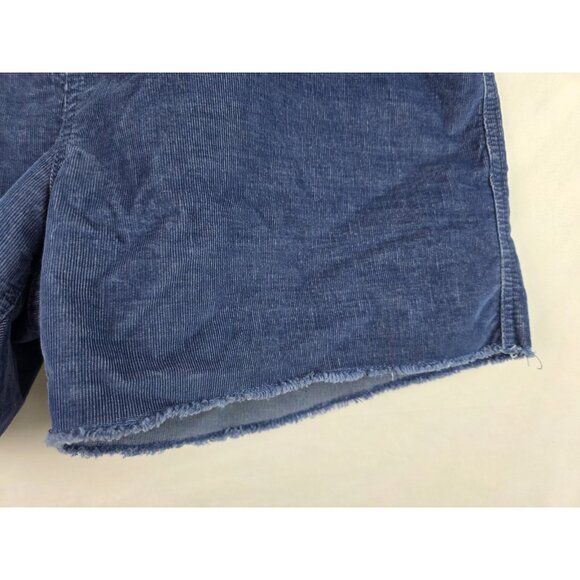 GAP Women's Shorts Size 16 Blue Corduroy Cut Off Short - Picture 5 of 9